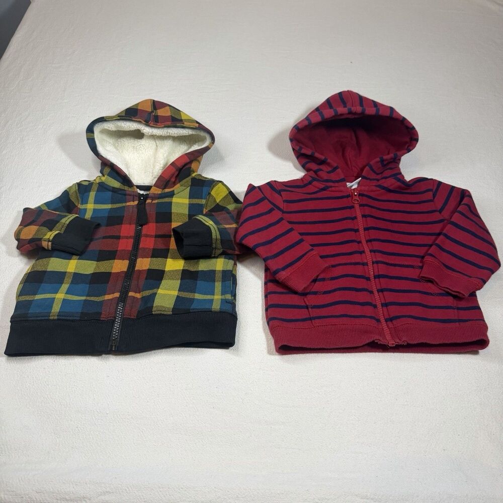 LOT Baby Boys Cam Jacobs & Circo 12months Hooded Zip Up Jacket Long Sleeve